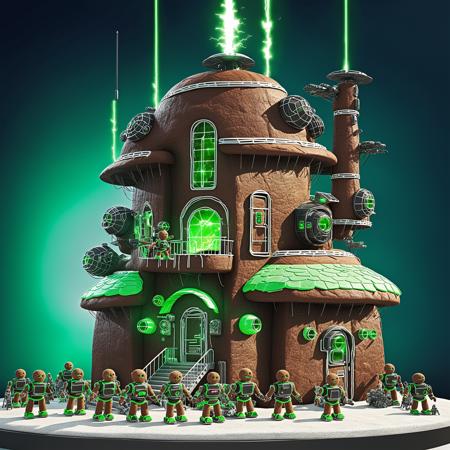 00005-futuristic gingerbread house fortress in green team colors.png